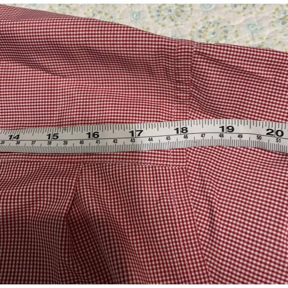 Chic-Fil-A TeamStyle Employee Shirt 3X Red White Gingham Buttoned Up Collar - Picture 6 of 7